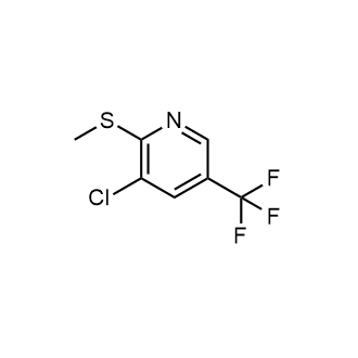3-Chloro-2-(methylthio)-5-(trifluoromethyl)pyridine Structure