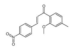 1-(2-methoxy-4-methylphenyl)-3-(4-nitrophenyl)prop-2-en-1-one结构式