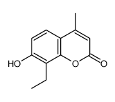 8-ethyl-7-hydroxy-4-methylchromen-2-one结构式
