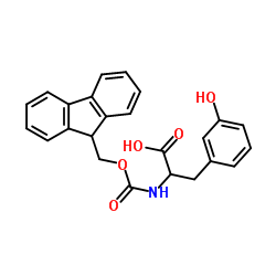 Fmoc-DL-m-tyrosine Structure