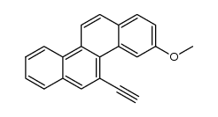 3-methoxy-5-ethynylchrysene结构式