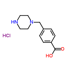 4-(1-Piperazinylmethyl)benzoic acid hydrochloride (1:1) Structure