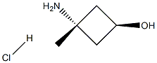 顺式-3-氨基-3-甲基环丁醇盐酸盐结构式