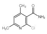 2-氯-4,6-二甲基烟酰胺结构式