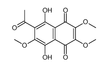 1,4-Naphthoquinone, 2-acetyl-5,8-dihydroxy-3,6,7-trimethoxy-结构式