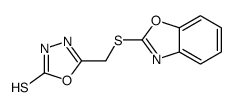 5-(1,3-benzoxazol-2-ylsulfanylmethyl)-3H-1,3,4-oxadiazole-2-thione Structure