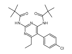 N,N'-(5-(4-chlorophenyl)-6-ethylpyrimidine-2,4-diyl)bis(2,2-dimethylpropanamide) Structure