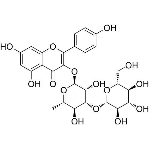 山奈酚-3-O-葡萄糖鼠李糖苷图片