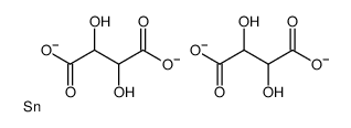 2,3-dihydroxybutanedioate, λ2-stannane Structure