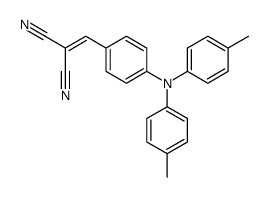 2-[[4-(4-methyl-N-(4-methylphenyl)anilino)phenyl]methylidene]propanedinitrile Structure