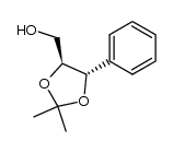 (4S,5S)-2,2-dimethyl-4-(hydroxymethyl)-5-phenyl-1,3-dioxolane结构式