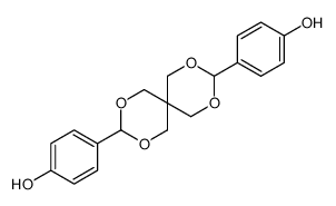 4-[3-(4-hydroxyphenyl)-2,4,8,10-tetraoxaspiro[5.5]undecan-9-yl]phenol Structure