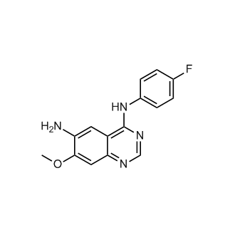 N4-(4-氟苯基)-7-甲氧基喹唑啉-4,6-二胺(达克替尼杂质)结构式
