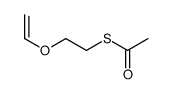 S-(2-ethenoxyethyl) ethanethioate Structure