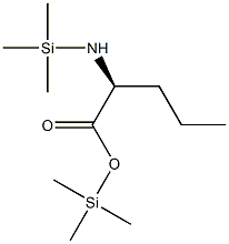 Trimethylsilyl DL-norvaline Structure
