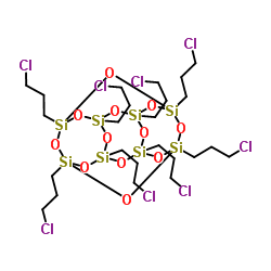 氯丙基POSS结构式