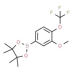 3-Mthoxy-4-(trifluoromethoxy)phenylboronic acid pinacol ester结构式