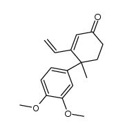 4-(3',4'-dimethoxyphenyl)-4-methyl-3-vinylcyclohex-2-enone Structure