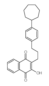 1,4-Naphthalenedione,2-[3-(4-cycloheptylphenyl)propyl]-3-hydroxy-结构式