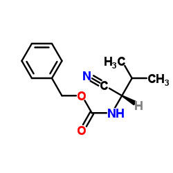 N-苄氧羰基-L-缬氨腈结构式