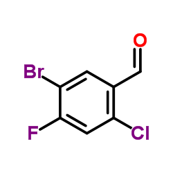 5-Bromo-2-chloro-4-fluorobenzaldehyde Structure