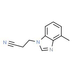 1H-Benzimidazole-1-propanenitrile,4-methyl-(9CI)结构式