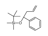 tert-butyl-dimethyl-[(1S)-1-phenylbut-3-enoxy]silane结构式