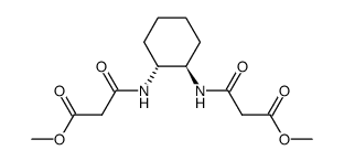 dimethyl 3,3'-(((1R,2R)-cyclohexane-1,2-diyl)bis(azanediyl))bis(3-oxopropanoate)结构式