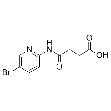 4-[(5-溴吡啶-2-基)氨基]-4-氧代丁酸结构式
