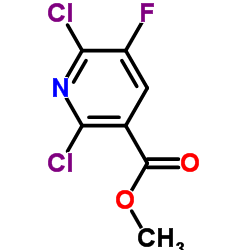 METHYL 2,6-DICHLORO-5-FLUORONICOTINATE Structure