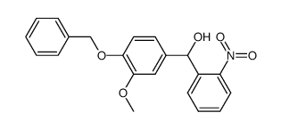 4-benzyloxy-3-methoxy-2'-nitro benzhydrol Structure