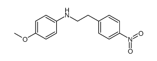 N-(4-nitro-phenethyl)-p-anisidine Structure