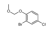 2-溴-4-氯-1-甲氧基甲氧基苯结构式