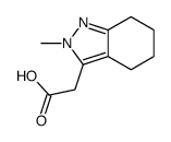 2-(2-methyl-4,5,6,7-tetrahydroindazol-3-yl)acetic acid结构式