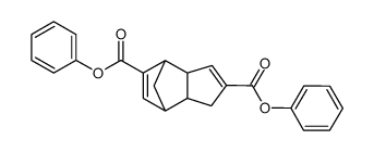 3a,4,7,7a-Tetrahydro-1H-4,7-methano-indene-2,5-dicarboxylic acid diphenyl ester结构式