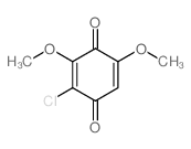2,5-Cyclohexadiene-1,4-dione,2-chloro-3,5-dimethoxy- Structure