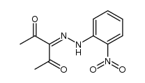 3-(2-nitrophenylhydrazono)pentane-2,4-dione结构式