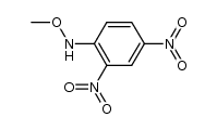 N-(2,4-dinitrophenyl)-O-methylhydroxylamine Structure