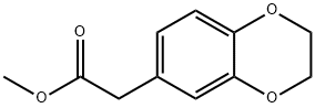 2-(2,3-二氢苯并[B][1,4]二噁英-6-基)乙酸甲酯结构式