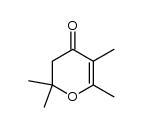 2,3,6,6-tetramethyl-5,6-dihydro-4H-pyran-4-one Structure