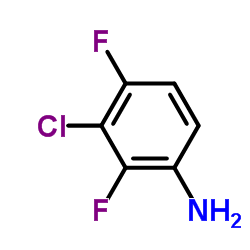 3-氯-2,4-二氟苯胺结构式