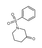 1-苯磺酰基-3-哌啶酮结构式