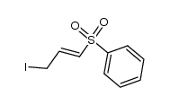 (E)-3-iodo-1-phenylsulfonylprop-1-ene Structure