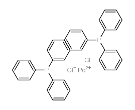 trans-Bis(triphenylphosphine)palladium dichloride structure