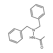 N,N-dibenzylacetylhydrazide结构式