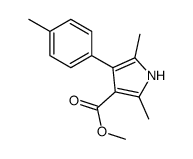 1H-Pyrrole-3-carboxylicacid,2,5-dimethyl-4-(4-methylphenyl)-,methylester(9CI) structure