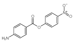 Benzoic acid, 4-amino-,4-nitrophenyl ester Structure