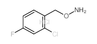 2-氯-4氟苄氧胺盐酸盐结构式