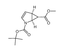 (-)-2-azabicyclo[3.1.0]hex-3-ene-2,6-dicarboxylic acid 2-tert-butyl ester 6-methyl ester结构式