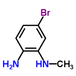 4-溴-2-甲基氨基苯胺结构式